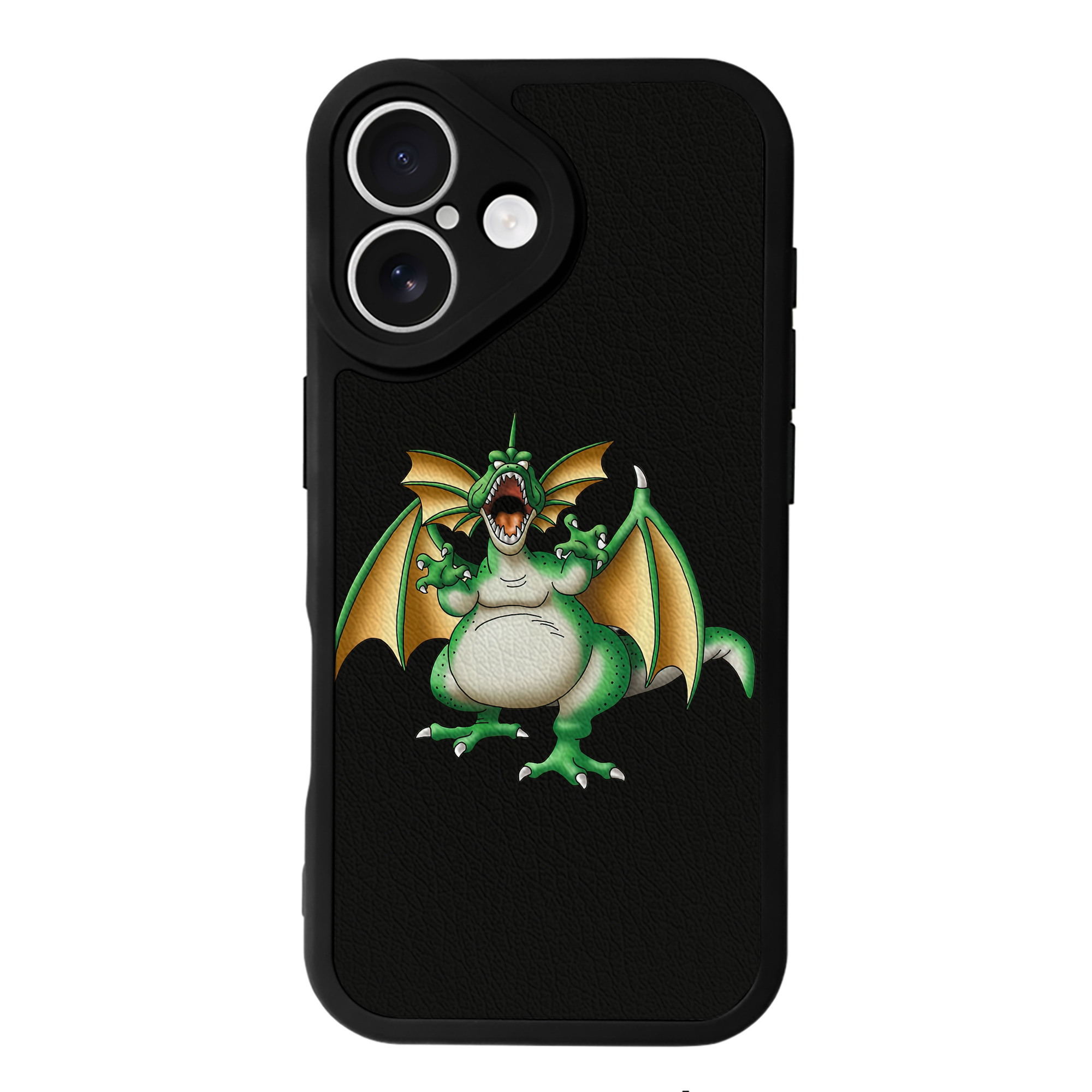 （画像用） ドラゴンクエスト Doragon Kuesuto Dragon Quest 【iPhone 16シリーズ対応】シリコンスマホケース（レザー調） 材質：シリコン